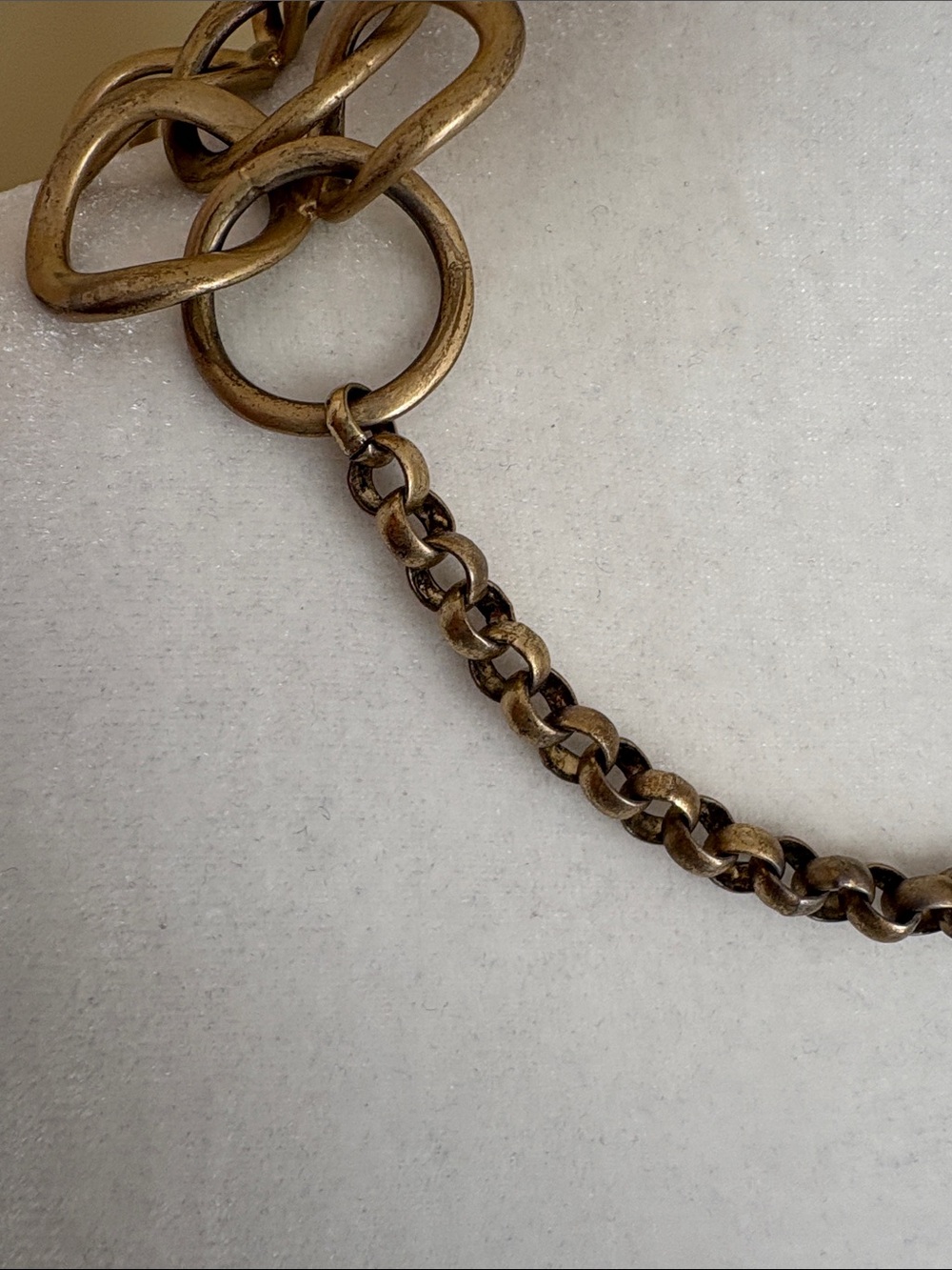 Vintage Stella & Dot Matte Gold Interlocking Circle Necklace and bracelet 🙌 - Picture 8 of 14